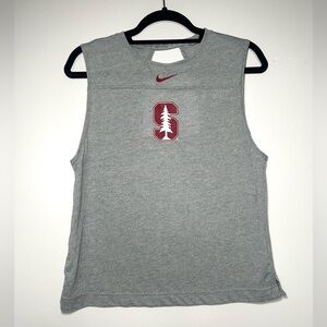 Nike Stanford University Dri Fit Tank Top, Gray, Medium